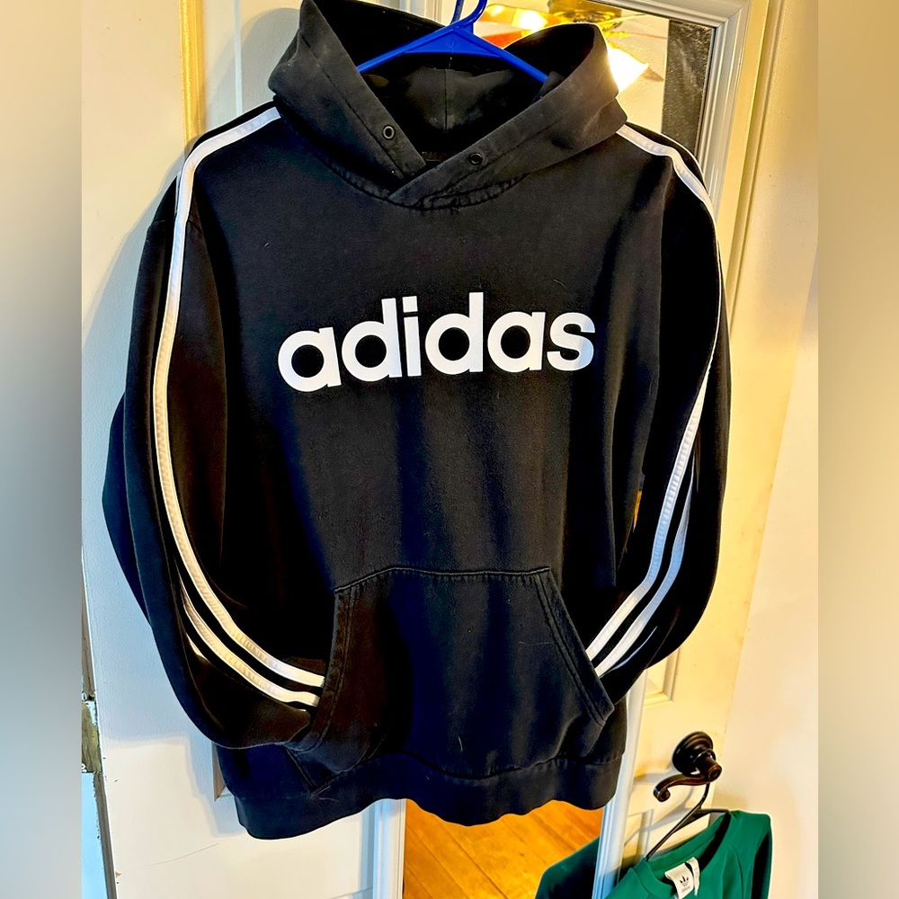 adidas Men's Essentials 3-Stripes Pullover Hoodie